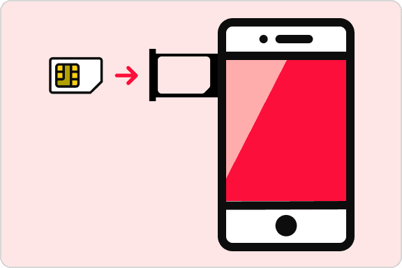 SIMカード挿入