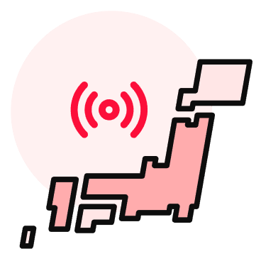 携帯電話回線：通信エリアについて